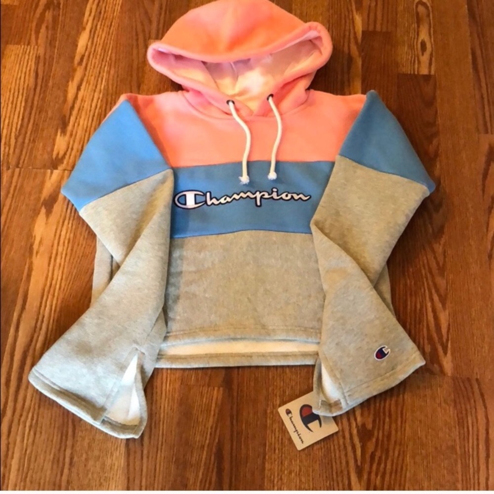 champion crop hoodie